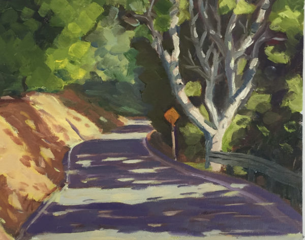 #310 - Climbing Camino Alto, Corte Madera 8"x10"