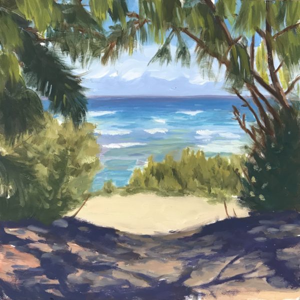 #431 - Beach Path, Koloa, Hawaii, 8"x8"